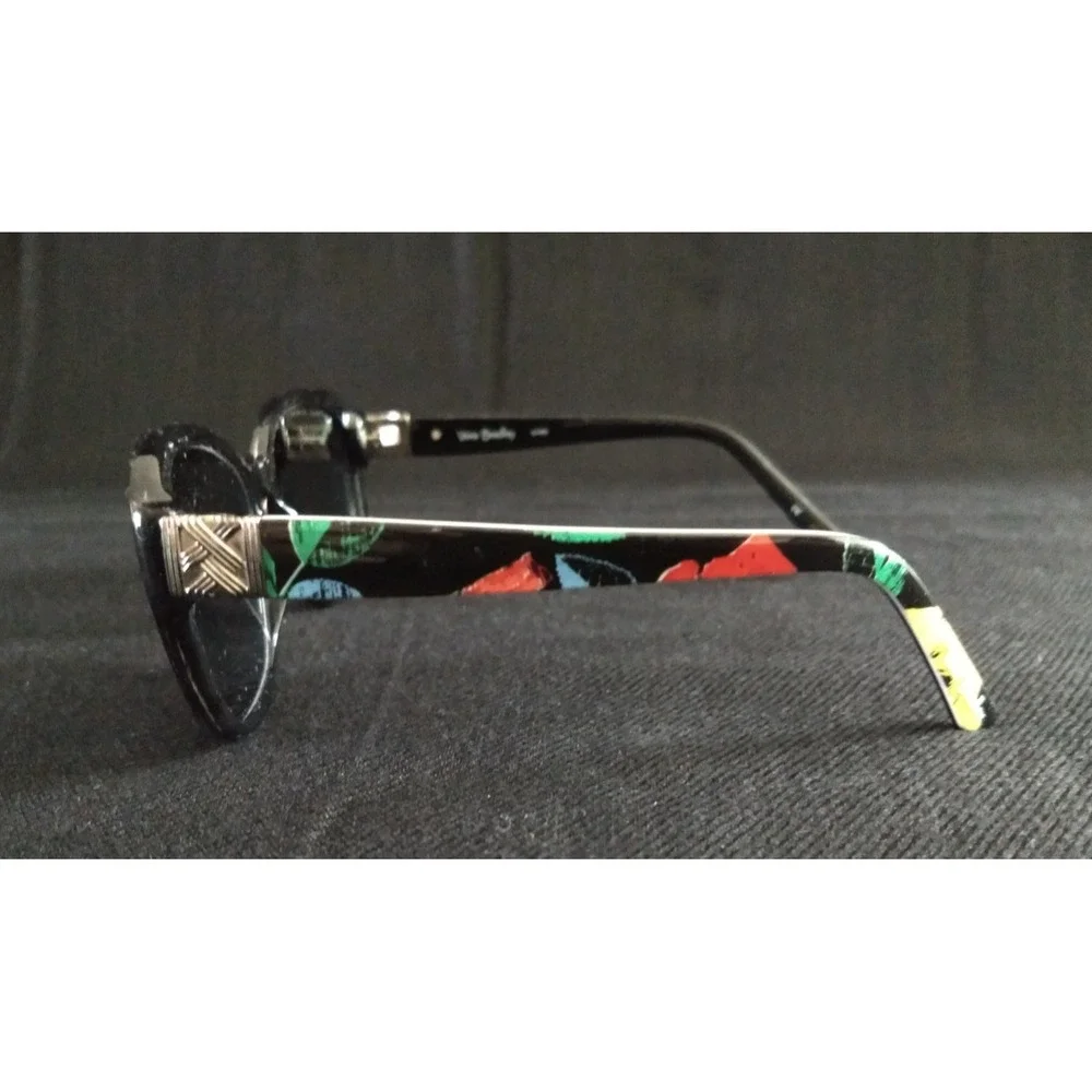 Vera Bradley Sunglasses‎ Havana Rose Black Silver-Tone Womens & Max Studio Case
